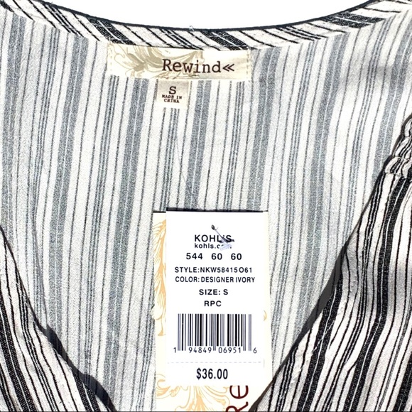 NWT Rewind Striped Top - Picture 5 of 13